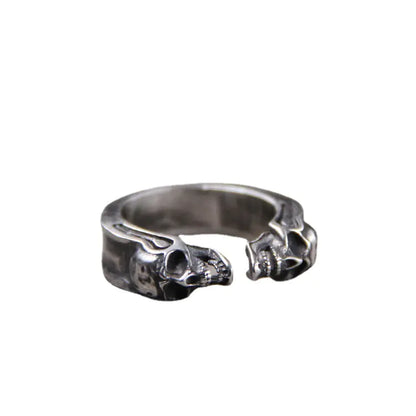 Thai 925 Silver Carved Skull Ring